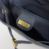 Navy GG Supreme Bucket Bag