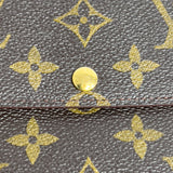 Monogram Wallet with Gold Chain