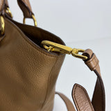 Caramel Vitello Daino Leather Tote