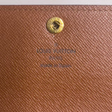 Monogram Wallet with Gold Chain