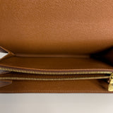 Monogram Wallet with Gold Chain