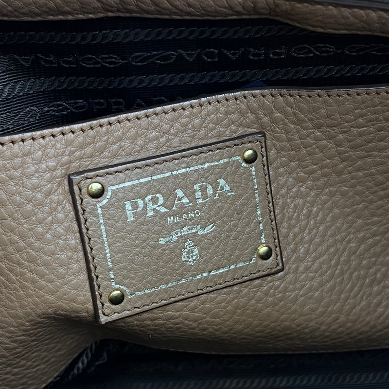 Caramel Vitello Daino Leather Tote