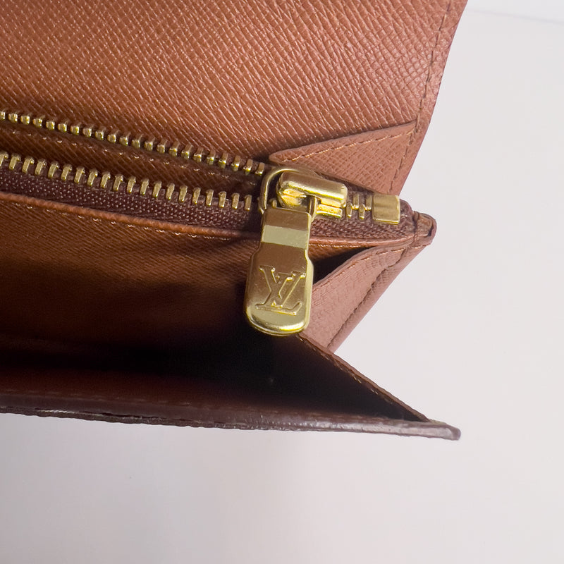 Monogram Wallet with Gold Chain