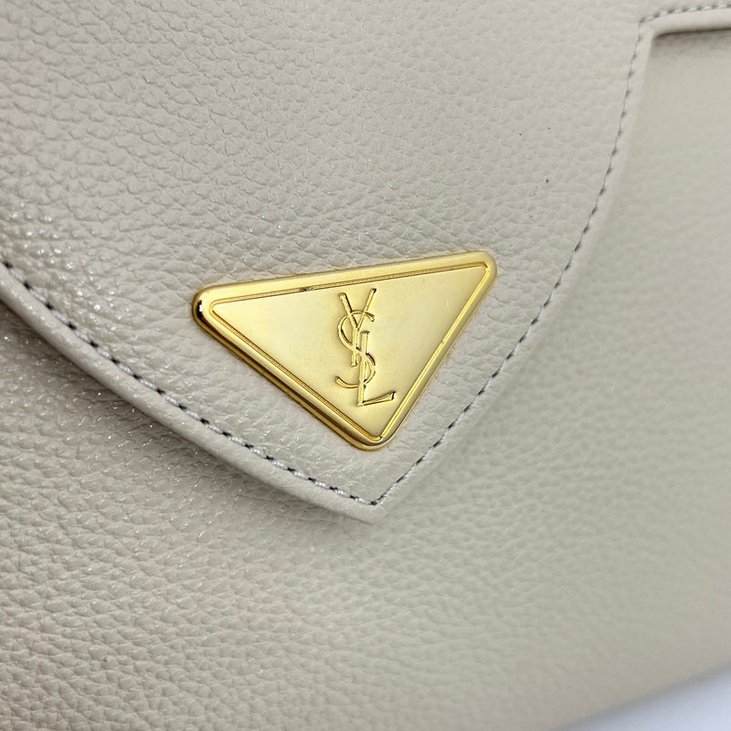 Cream Vintage Envelope Clutch
