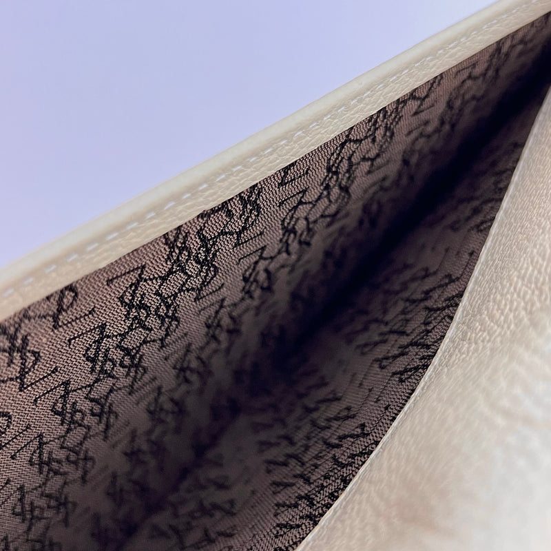 Cream Vintage Envelope Clutch