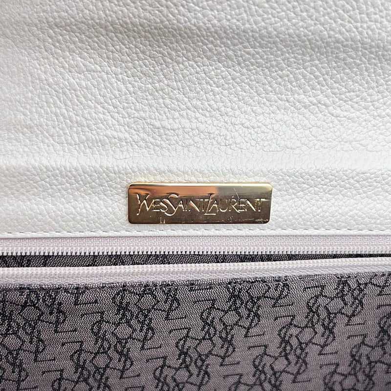 Cream Vintage Envelope Clutch