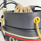 Navy Roy Mini Bucket Bag