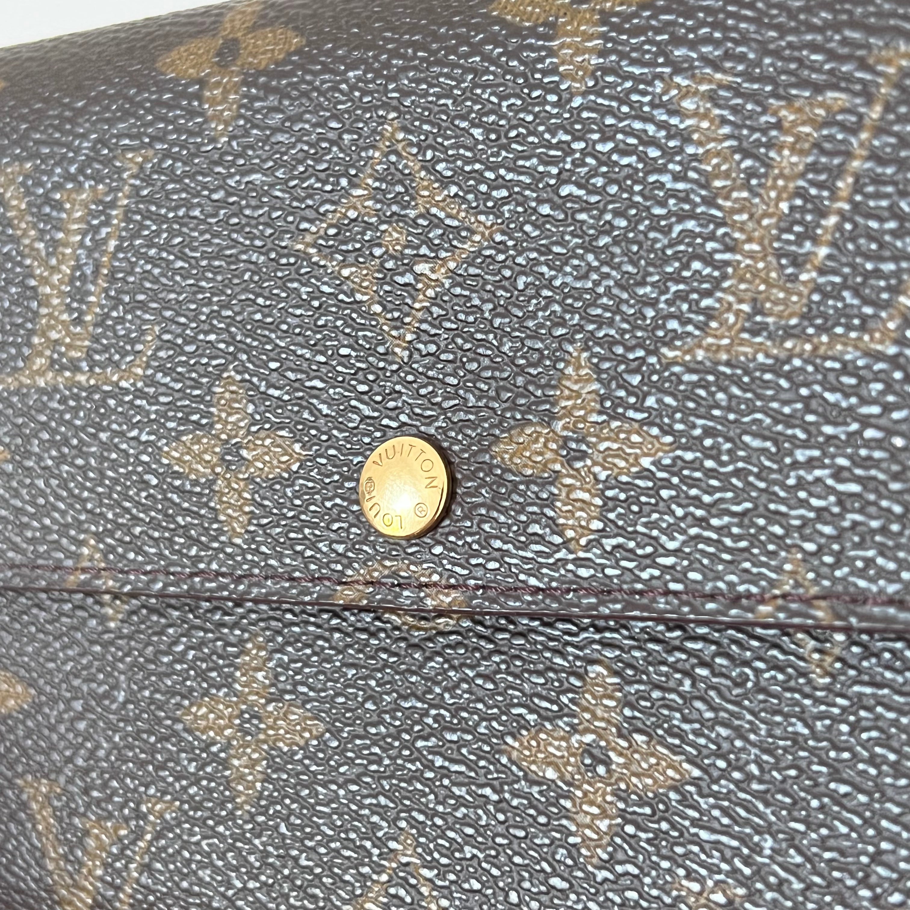 Monogram Wallet with Gold Chain