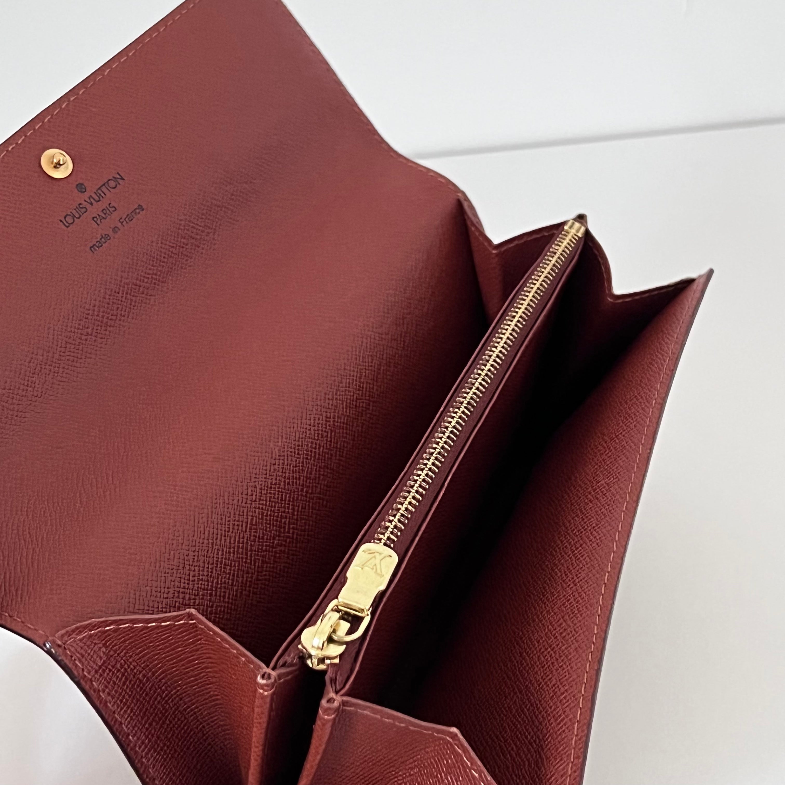 Monogram Wallet with Gold Chain