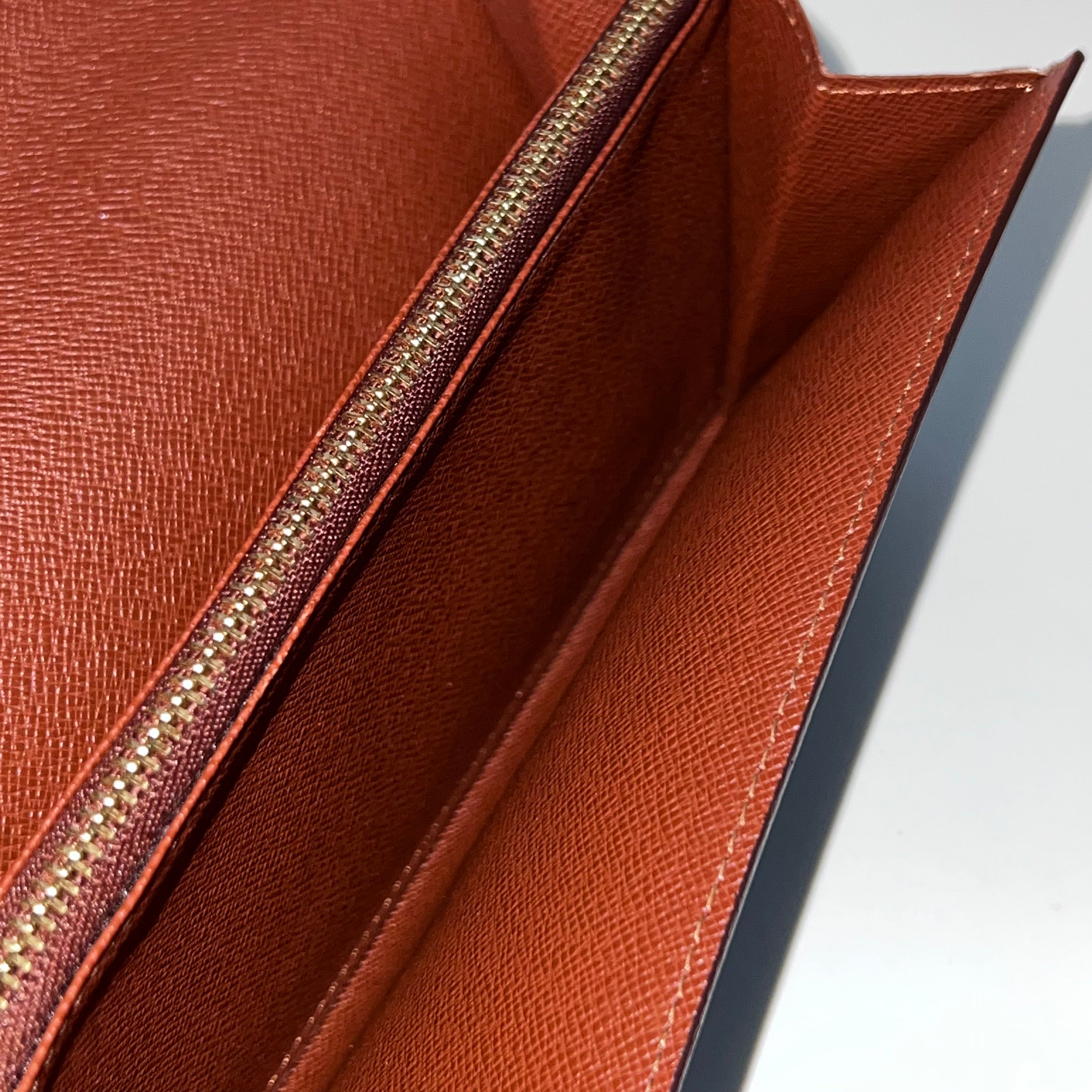 Monogram Wallet with Gold Chain
