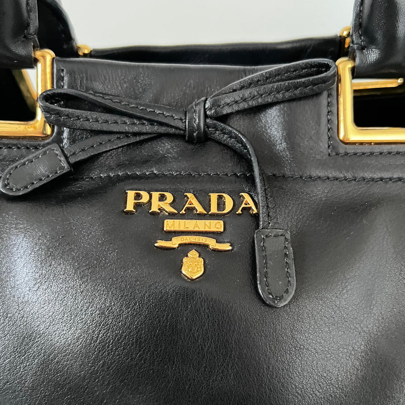 Nero Calfskin Ribbon Bag