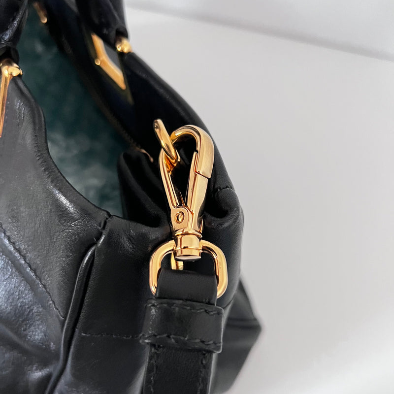 Nero Calfskin Ribbon Bag