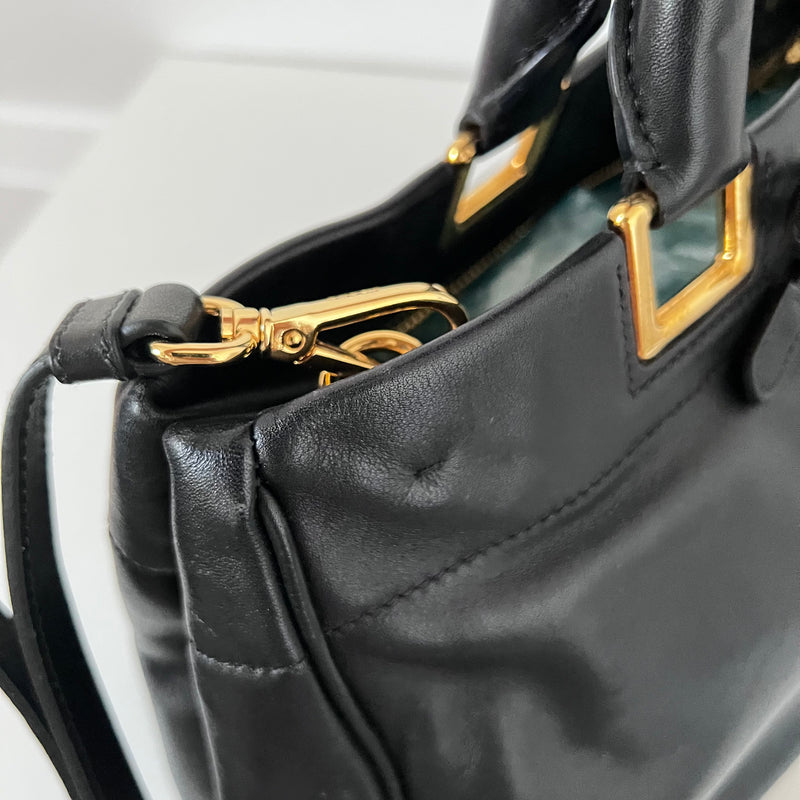 Nero Calfskin Ribbon Bag