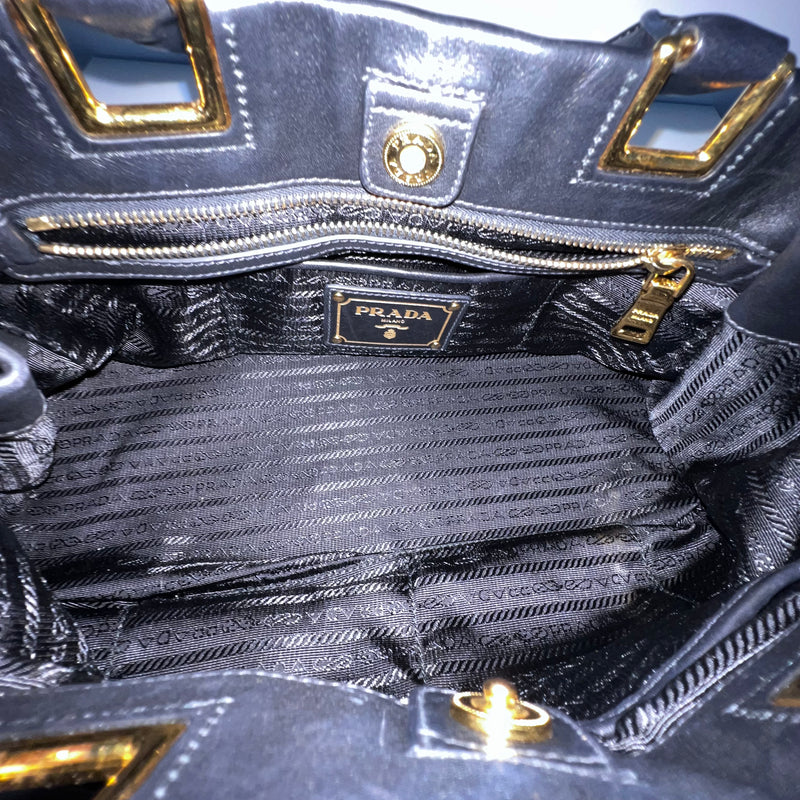 Nero Calfskin Ribbon Bag