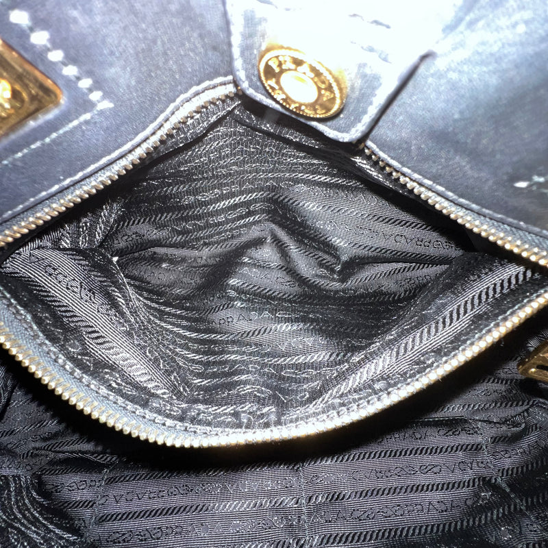 Nero Calfskin Ribbon Bag