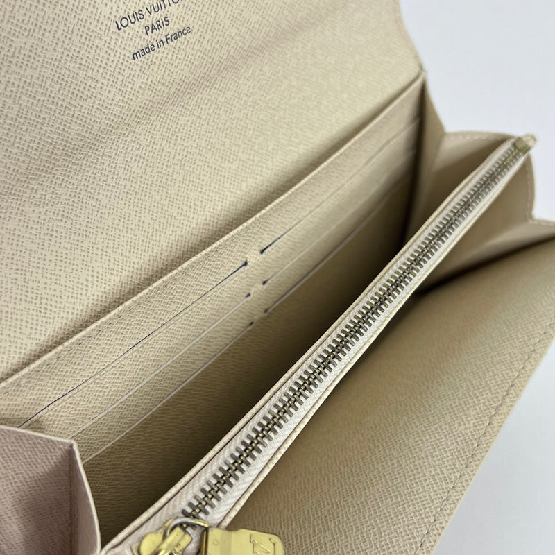 Damier Azur Long Wallet with Chain