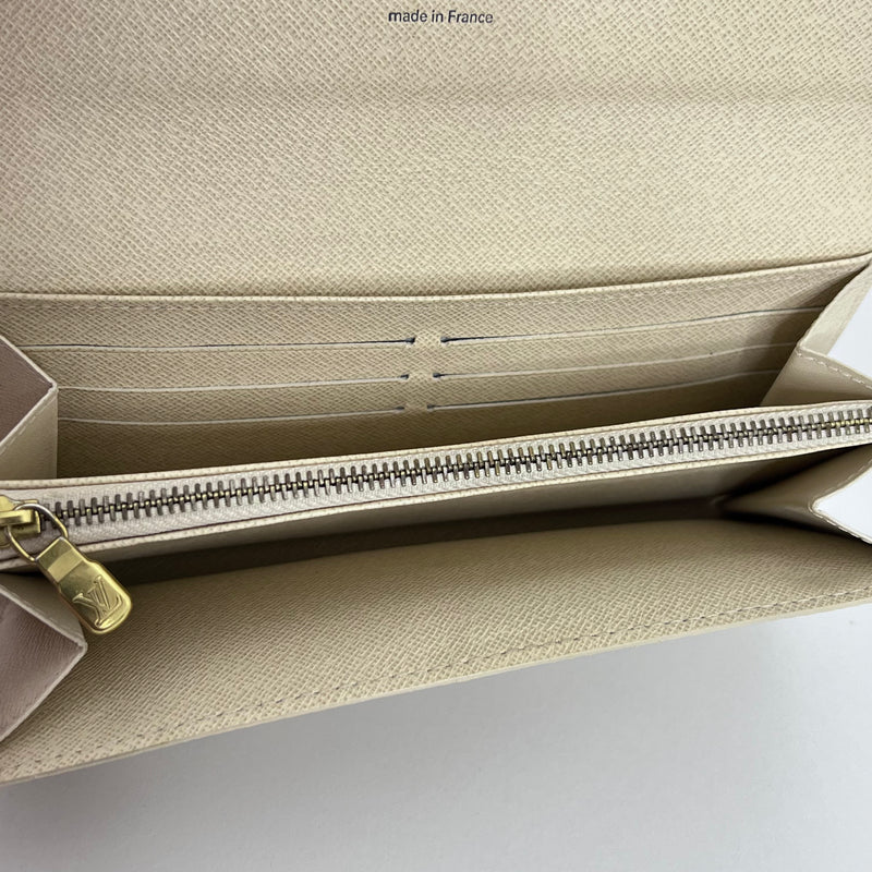 Damier Azur Long Wallet with Chain