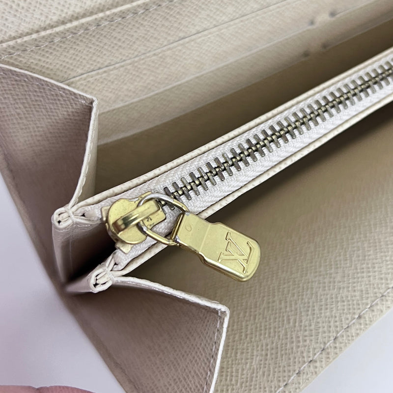 Damier Azur Long Wallet with Chain