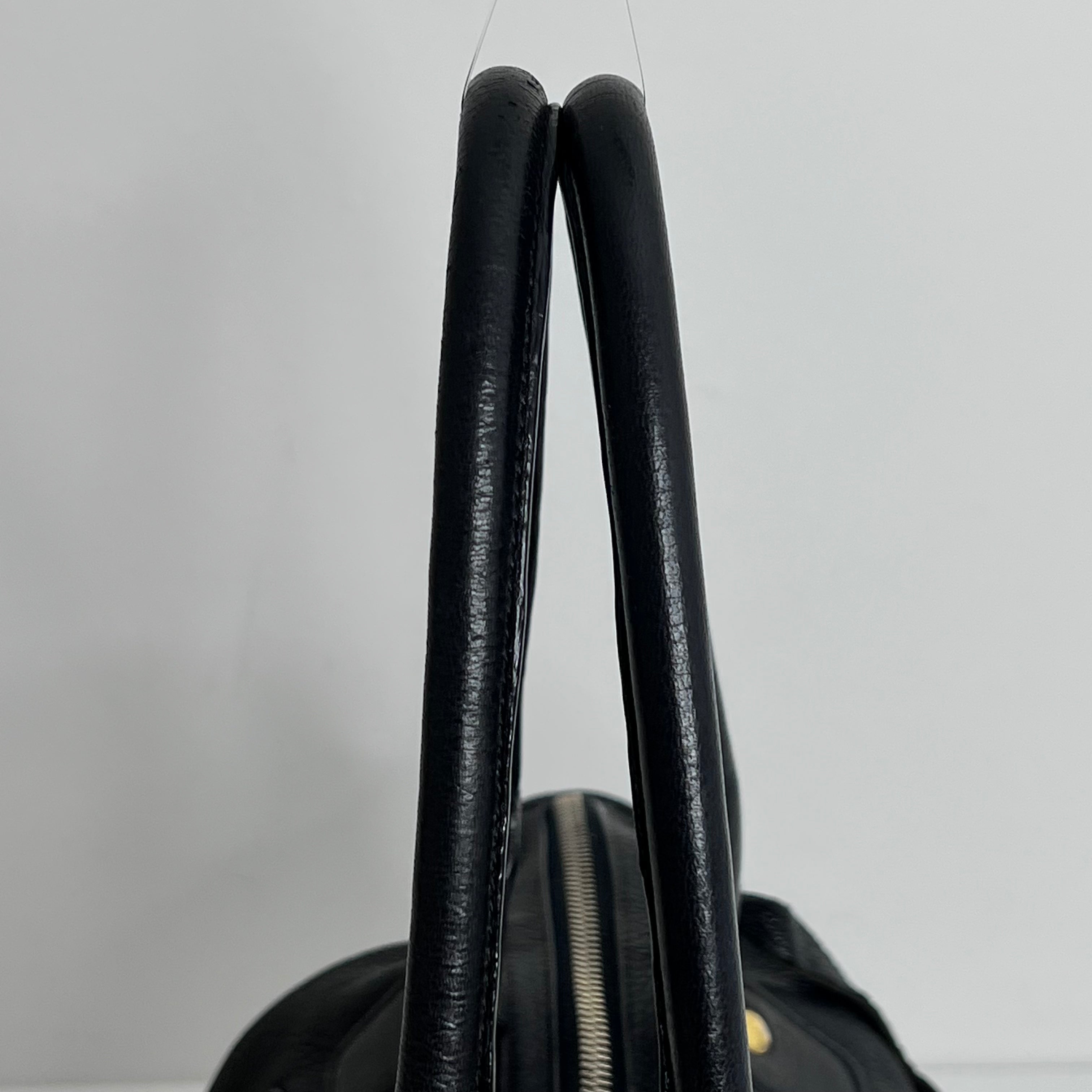 Black Vitello Daino Handbag