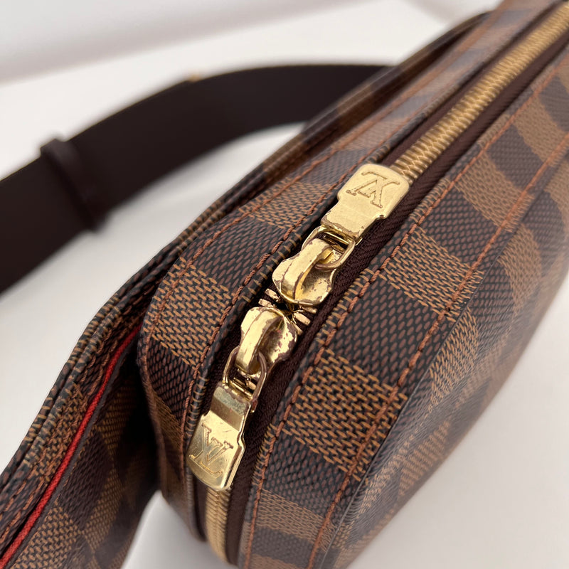 Louis Vuitton Geronimos Damier Ebene Brown Lining in Coated Canvas