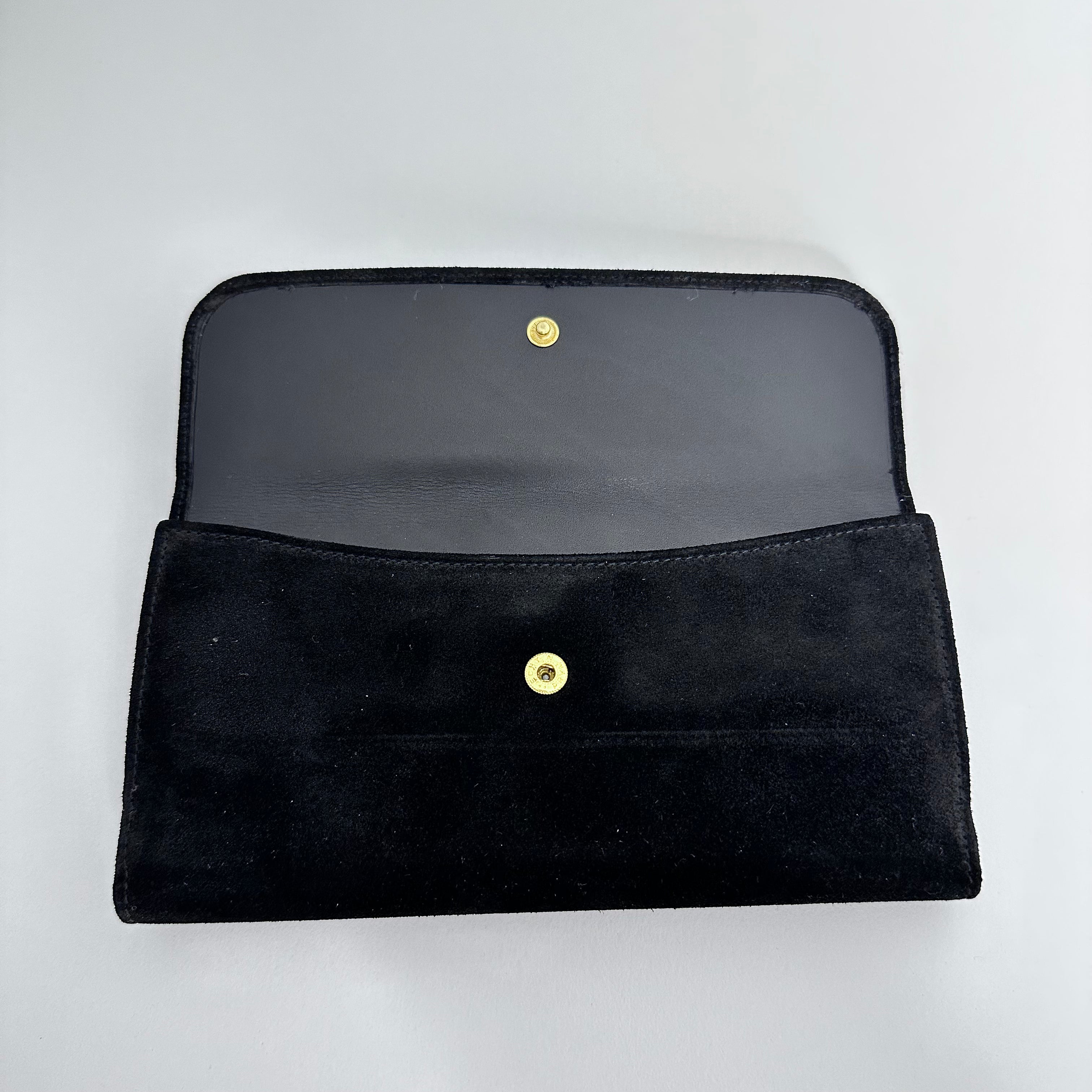 Horsebit Suede Long Wallet