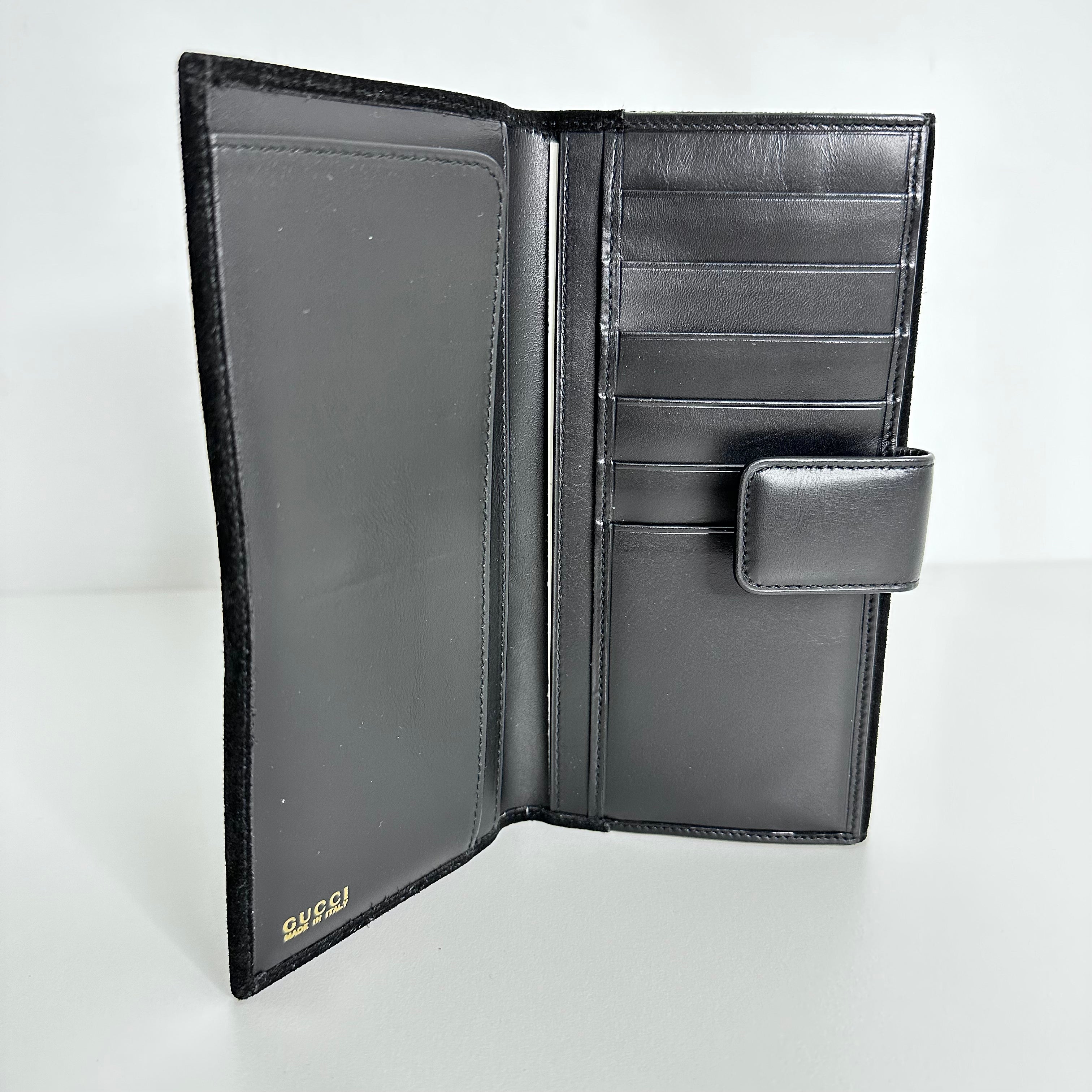 Horsebit Suede Long Wallet