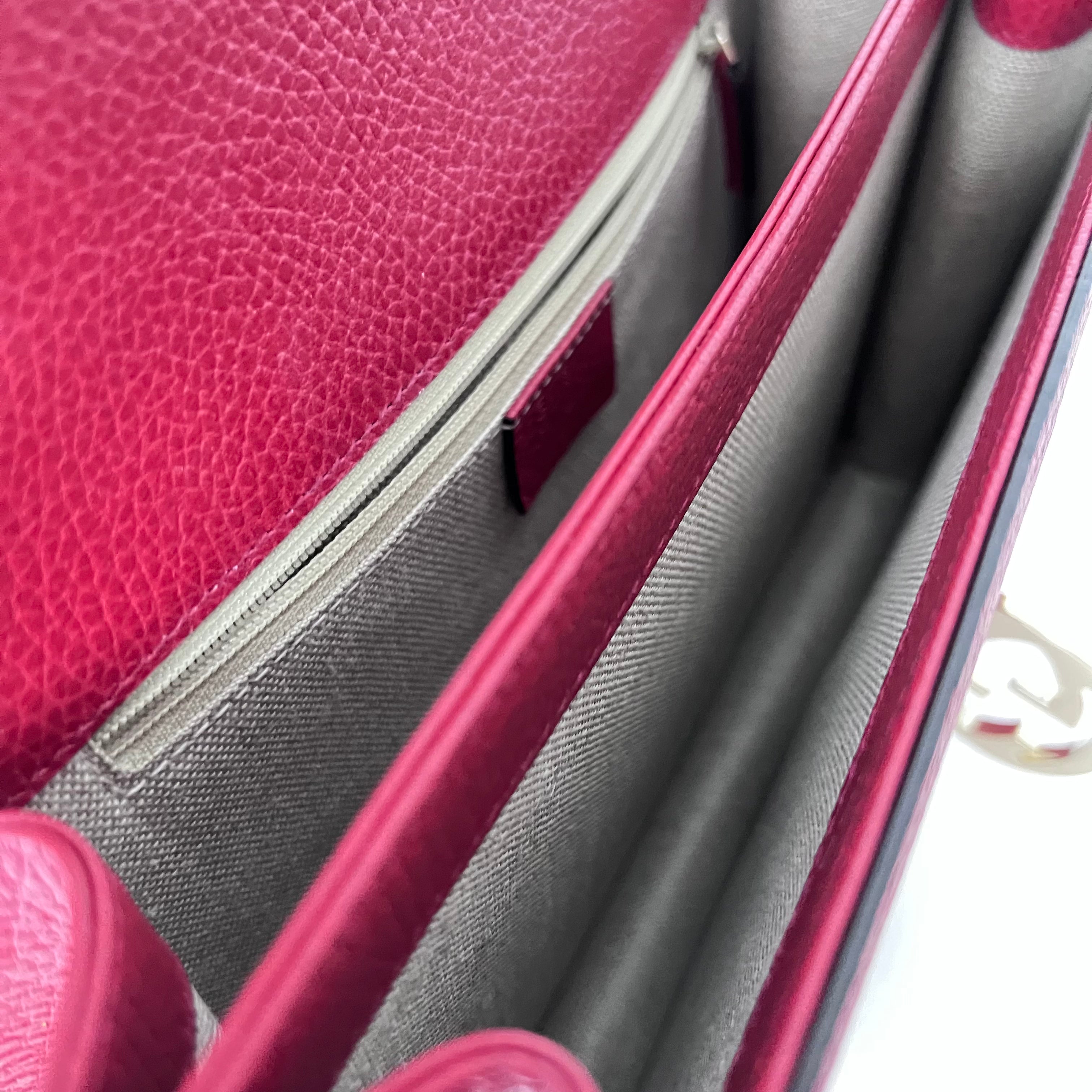 Red Interlocking GG Shoulder Bag