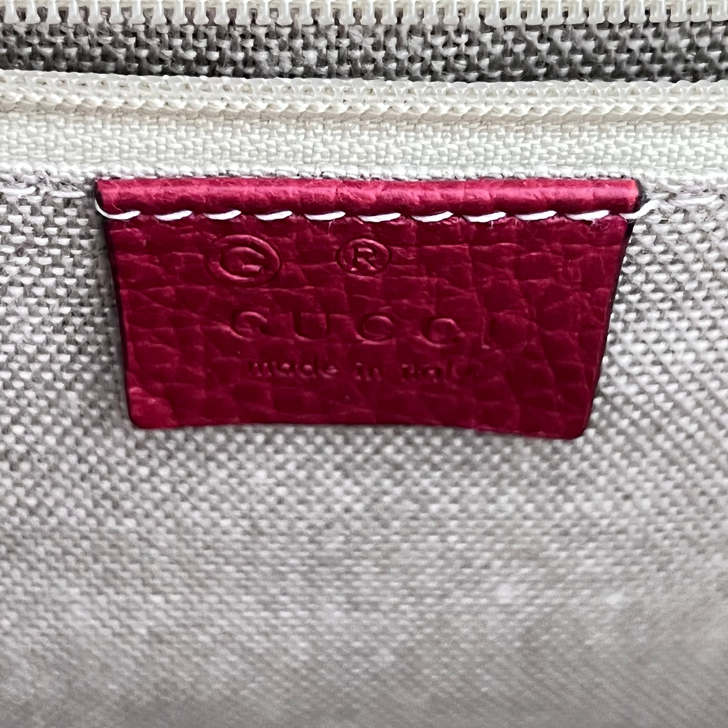 Red Interlocking GG Shoulder Bag