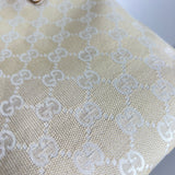 Ivory White Canvas Mini Tote