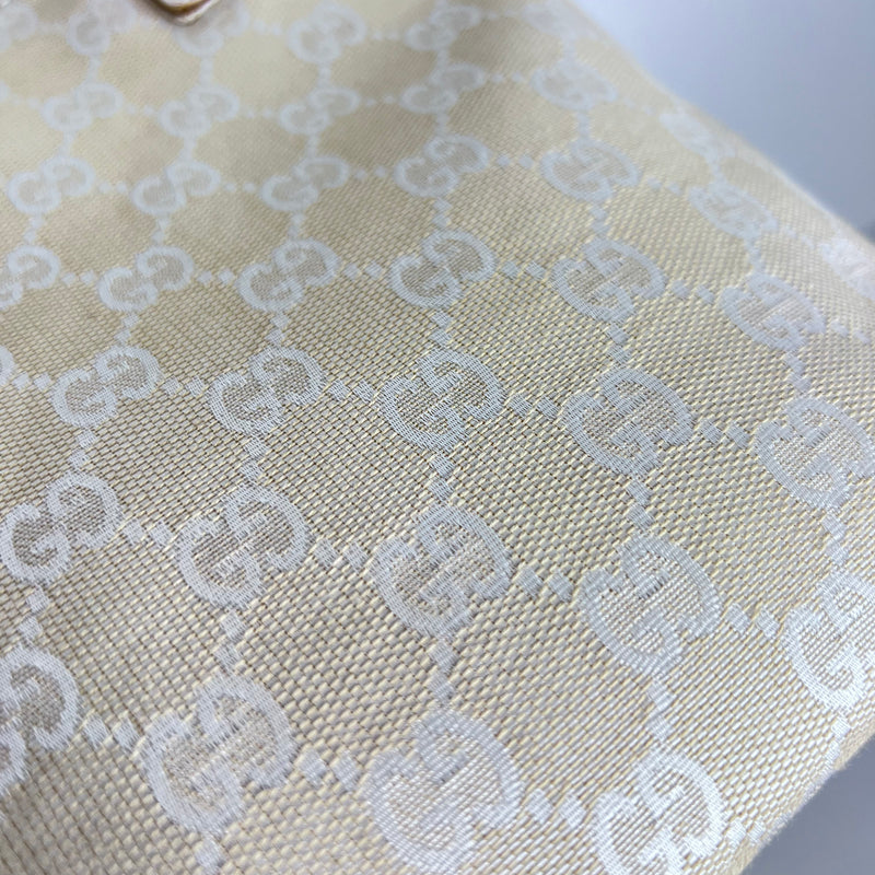 Ivory White Canvas Mini Tote