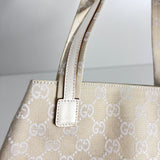Ivory White Canvas Mini Tote