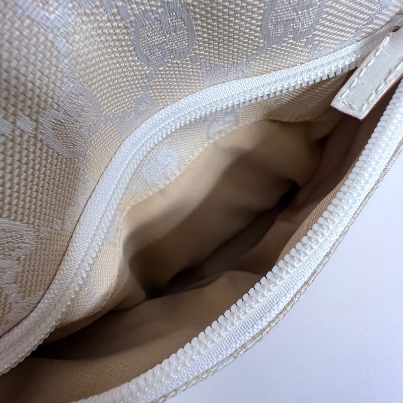 Ivory White Canvas Mini Tote