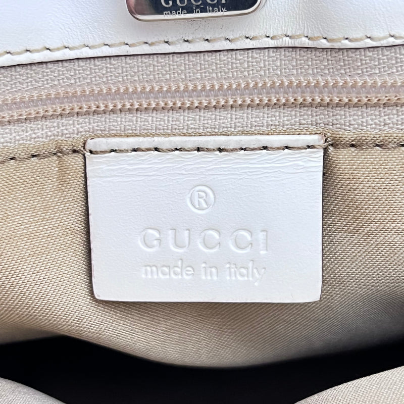 Ivory White Canvas Mini Tote