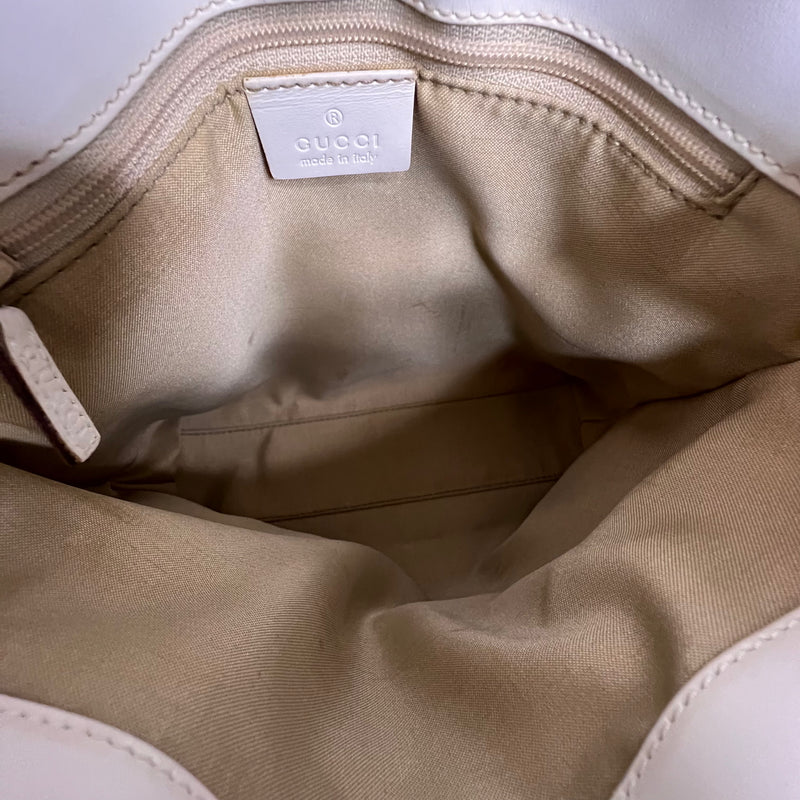 Ivory White Canvas Mini Tote