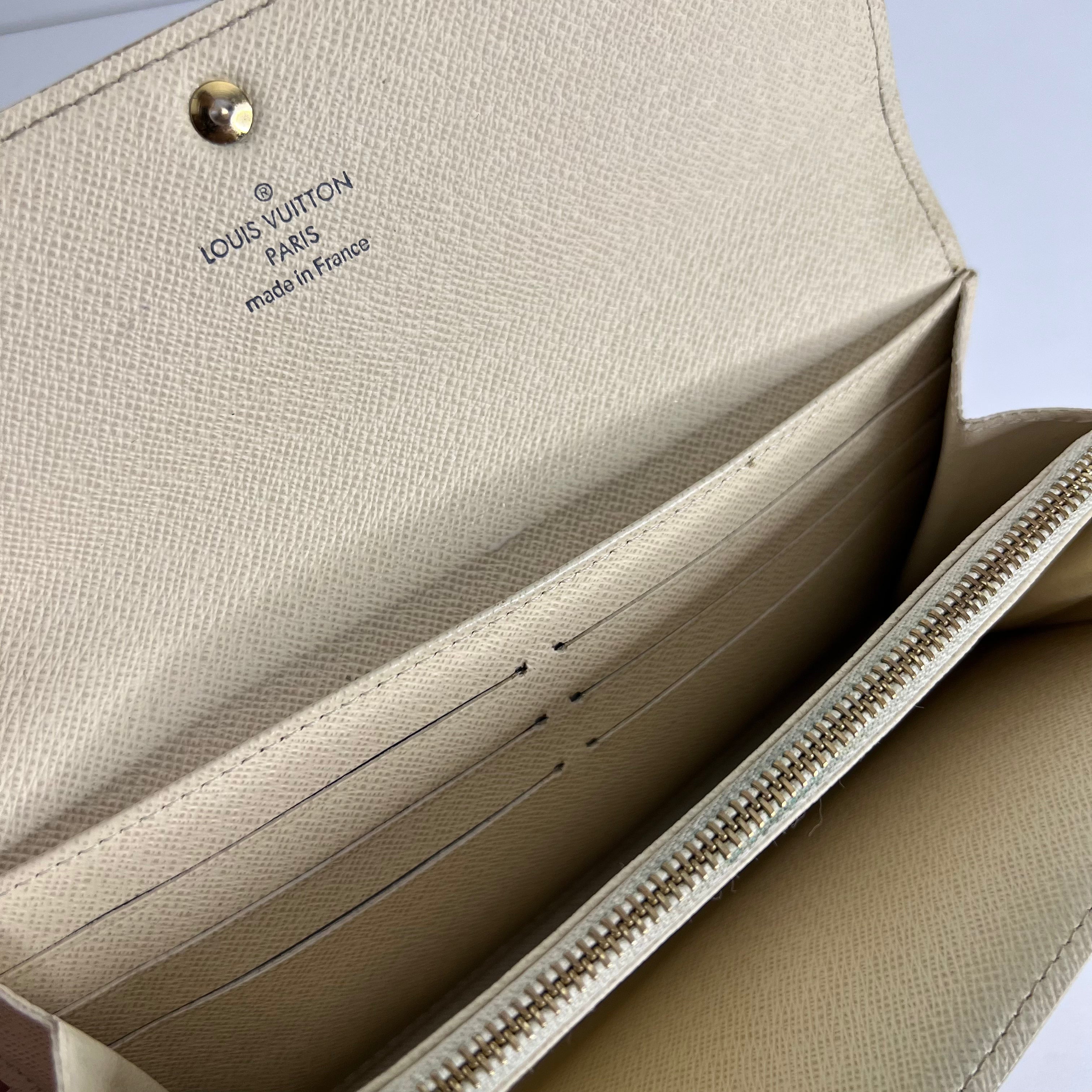 Damier Azur Long Wallet with Chain
