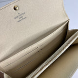 Damier Azur Long Wallet with Chain