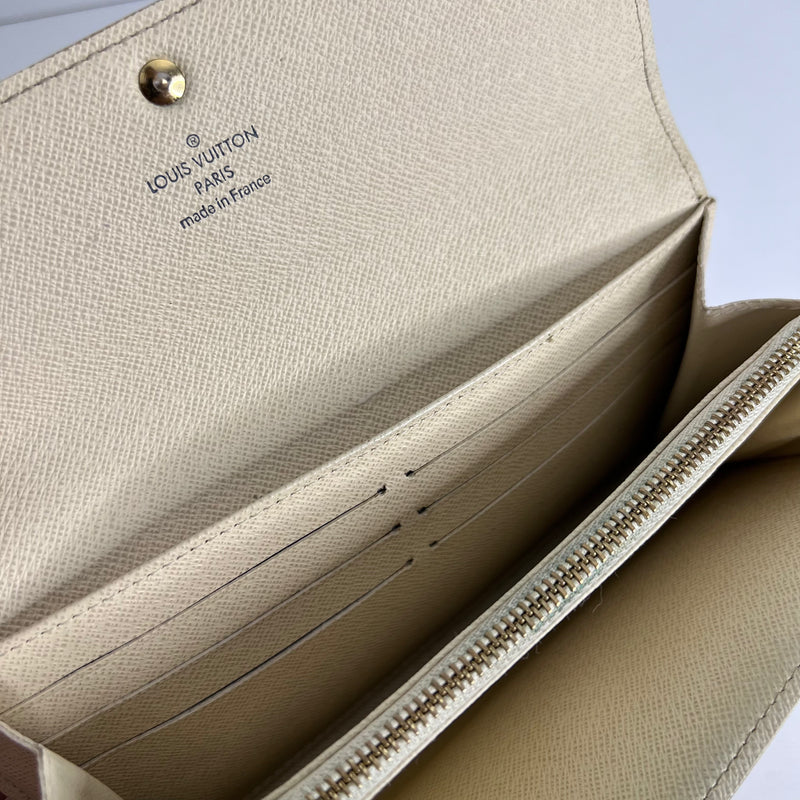 Damier Azur Long Wallet with Chain