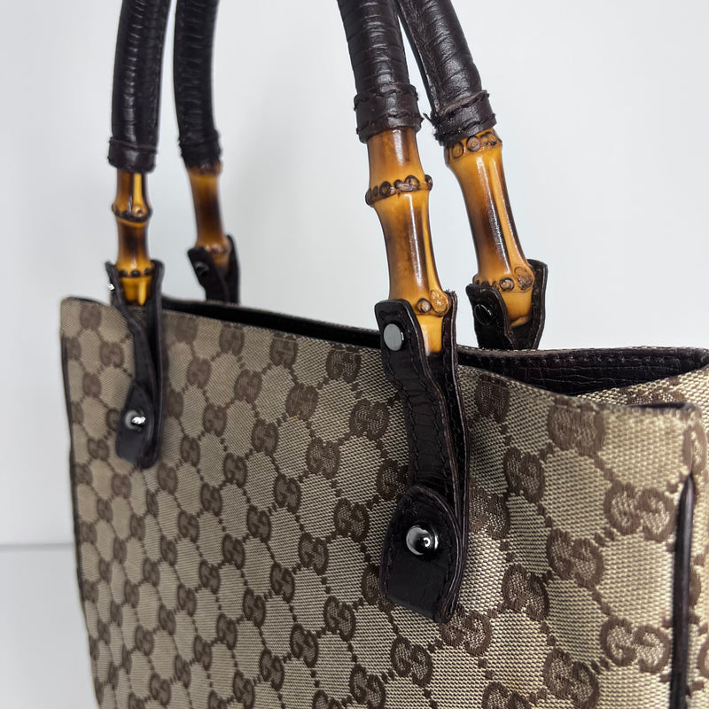 GG Monogram Bamboo Tote