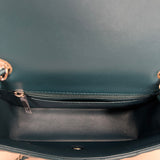 Mini Rectangle Flap in Bleu Fonce
