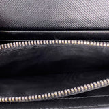 Black Saffiano Leather - Classic logo