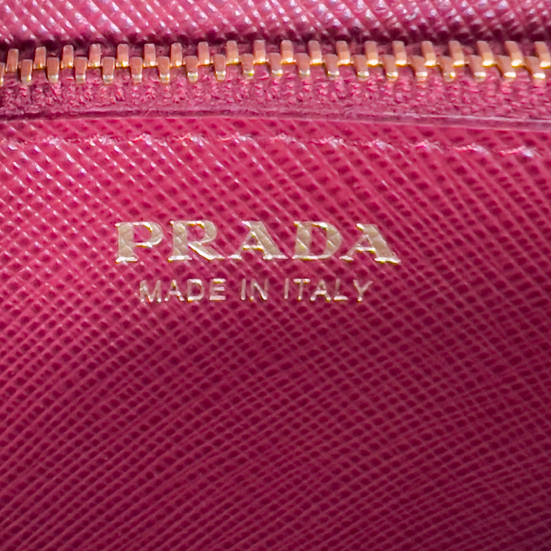 Bordeaux Saffiano Leather with Gold Hardware