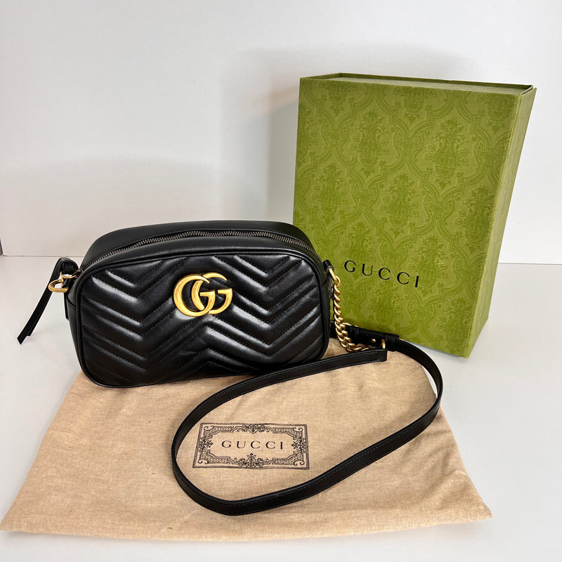 GG Marmont Small Matelassé Shoulder Bag