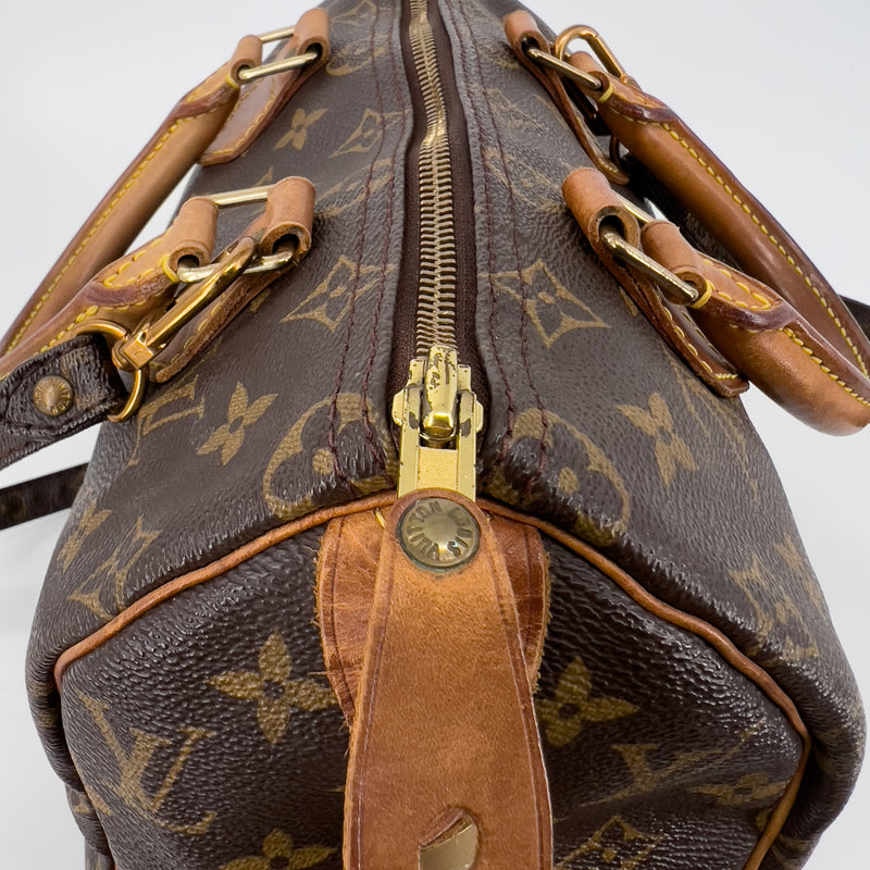 Louis Vuitton, Bags, Louis Vuitton Speedy 25 With Crossbody Strap Like  New