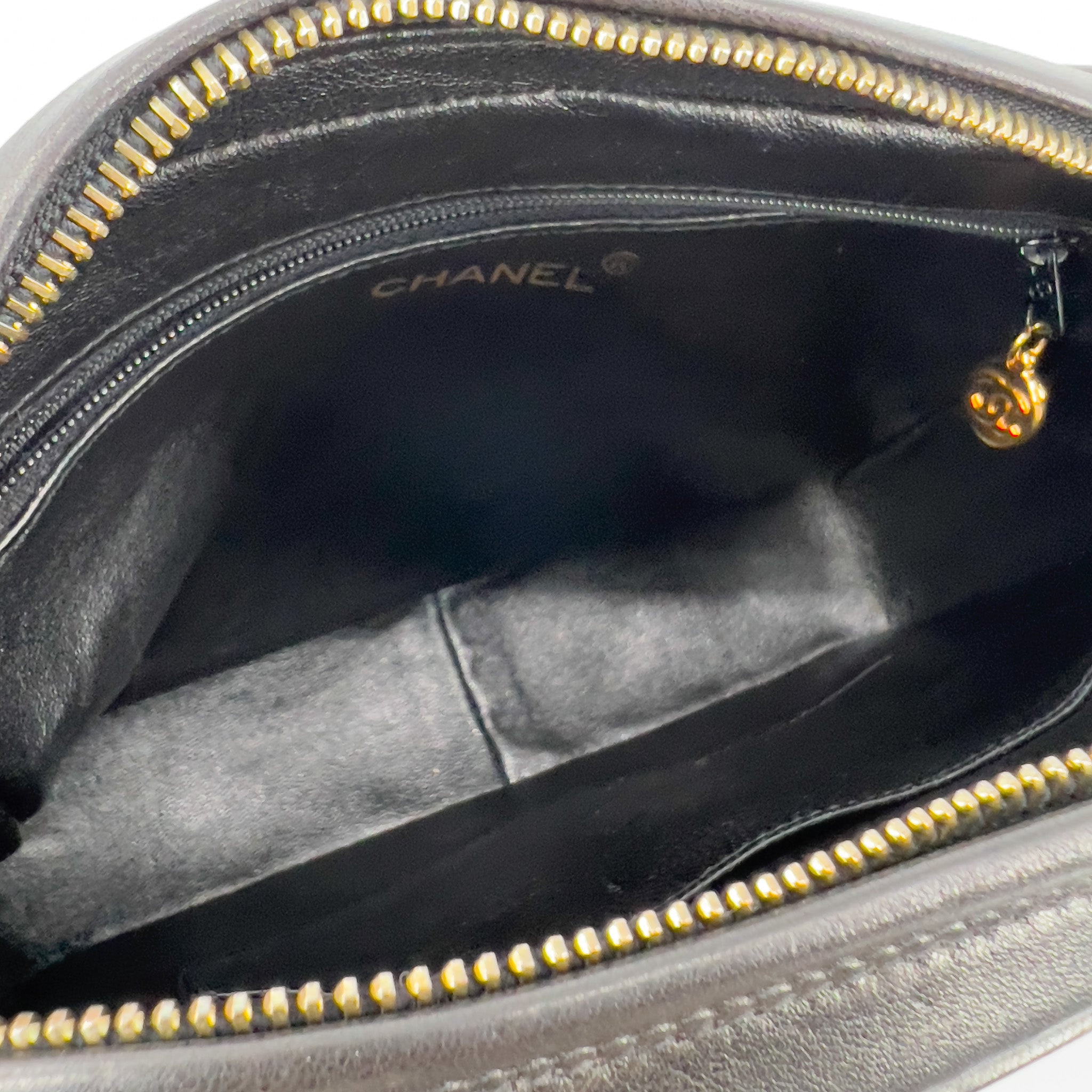 Vintage Black Lambskin Camera Bag