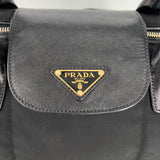 Saffiano-Trimmed Tessuto Tote