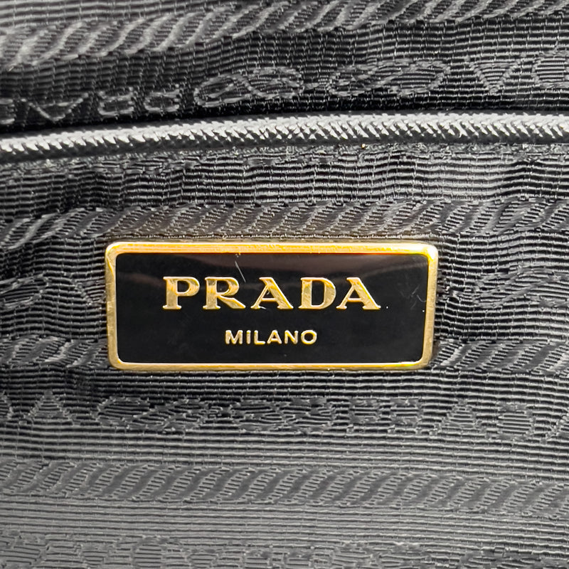 Saffiano-Trimmed Tessuto Tote