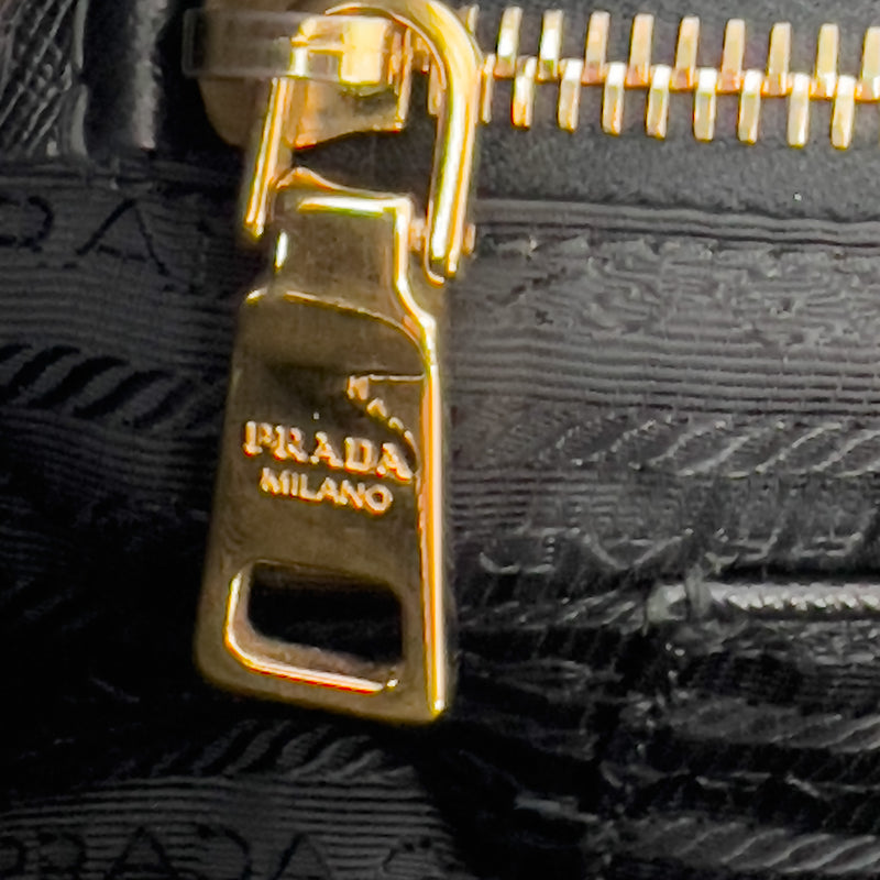 Saffiano-Trimmed Tessuto Tote