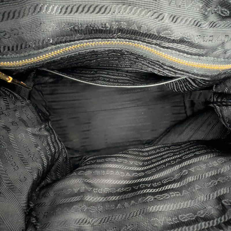 Saffiano-Trimmed Tessuto Tote