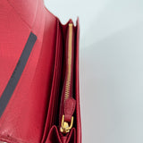 Red Saffiano Wallet
