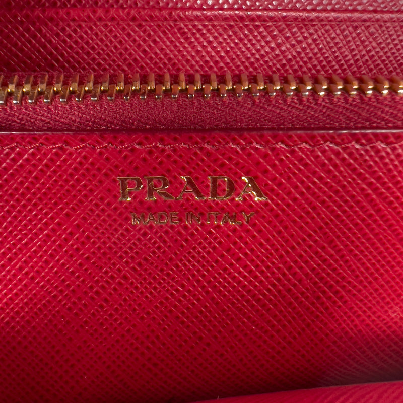 Red Saffiano Wallet